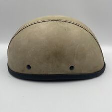 Vintage Freedom Novelties Half Crash Motorcycle Helmet Leather Small Made In USA picture