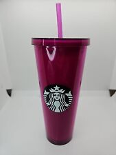 Starbucks Jelly Bean Magenta Pink Venti 24oz Cold Cup Tumbler picture