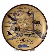 VINTAGE ALASKA SOUVENIR Decorative WALL PLATE picture