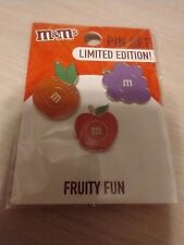 NEW M&M Fruity Fun Ltd Edition Official Metal Promo Pin Collector Fruit Spirit  picture