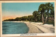 Sarasota Florida Dixie Flyer Train Advertisement Antique Postcard c1920 picture