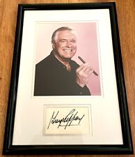George Peppard autographed signed auto index card framed w A-Team 8x10 photo JSA picture