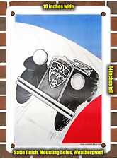 METAL SIGN - 1934 Peugeot Six 12 by Andre Girond - 10x14 Inches picture