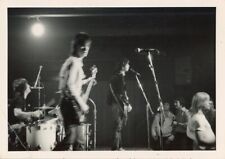 COOL vintage 1970s ABSTRACT band MUSICIANS on stage ROCK n ROLL in MOTION photo picture