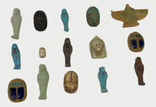 COLLECTION of 15 RARE ANCIENT EGYPTIAN PHARAONIC ANTIQUE Amulets (Egypt History) picture