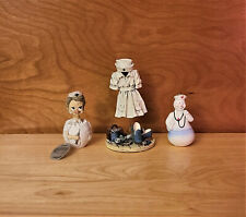 NURSES  Vintage Enesco Eggbert  Nurse Duck Pills Figurine Plus 2 Nurse figures picture