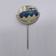 Vintage 1964 Citroen 2CV Automobile Metal Automotive Lapel Hat Stick Pin picture