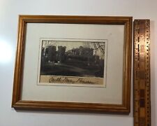 BERRY POMEROY CASTLE, Devon - c.1920s 15.5 x 18.5cm Original B&W Print - Framed picture