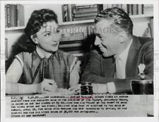 1955 Press Photo Singer Marion Marlowe Signs with Ed Sullivan - hpp21613 picture
