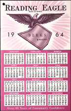 1964 Reading Eagle  Daily & Sunday READING PA Calendar Booklet Local Information picture