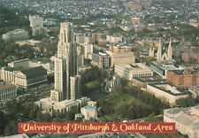 Postcard PA University of Pittsburgh Panthers Oakland Area Cathedral of Learning picture