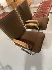 Vintage Original 1930S 1940S Art Deco Chrome Reclining Spring Chairs picture