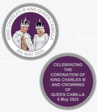 HM KING CHARLES III & QUEEN CAMILLA CORONATION 6TH MAY 2023 ROYAL SOUVENIR COIN picture