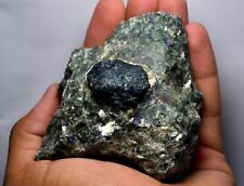 500 GM Magnificent Rare Dravite Tourmaline Huge Crystal On Green Mica Specimen picture