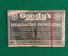 Rare Vintage Goody's Headache Powders Free Sample picture