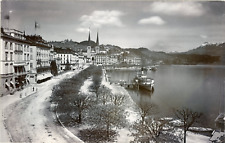 Switzerland, Lucerne, Vintage Citrate Print Promenade Vintage Switzerland Tirage picture