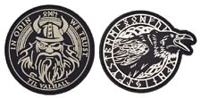 in Odin We Trust Viking God Raven Patch [2PC Bundle - Hook Fastener - PVC] picture