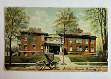 VintagePostcard Galesburg Illinois Hospital Antique Horse And Buggy picture