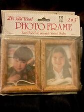 Vintage Solid Wood Picture Frames 2” X 3” Lot Easel Back Home Decor picture
