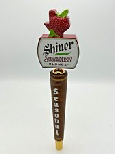Shiner Seasonal Strawberry Blonde Beer Tap Handle w/ Texas Strawberry Topper picture