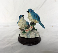 Vintage Realistic Blue Birds Lovely 4