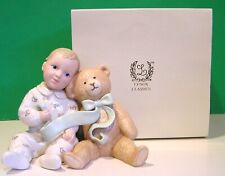 LENOX BABY'S OWN TEDDY BEAR -- NEW in BOX -- Baby Boy Figurine picture