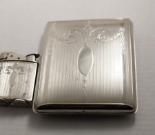 Vintage 1930s Evans Silver Tone  Lighter w/ Matching Cig Case picture