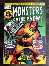 MONSTERS ON THE PROWL #22  F-VF (Marvel 1973) Kirby, Ditko, Heck picture