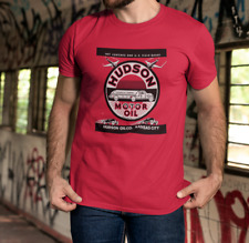 ON SALE: Cool Vintage HUDSON Motor Oil Can Graphic T-Shirt picture