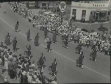 1957 Press Photo RCAF Pipe Band at the 4th of July Parade, Claresholm Alberta picture