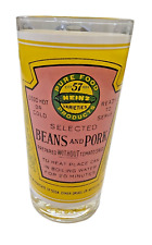 Vintage 1960s Pop Art Georges Briard Heinz Beans and Pork Label Beverage Glass picture