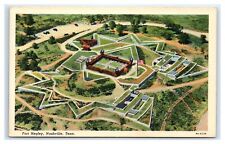 Nashville, TN Postcard - Fort Negley, Arial View picture