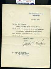 Charles Evans Hughes JSA Signed Supreme Court Justice 1924 Letter Autograph picture