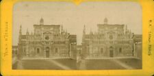 Antique Stereoscopic Photo Card La Certosa Chartreuse Pavia picture