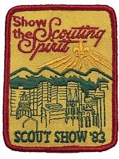 1983 Scout Show Patch BSA Boy Scouts Of America Show The Scouting Spirit Badge picture