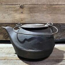 Antique 1800s Cast Iron, Tea Kettle, Chattanooga Star No. 7, Swivel Lid picture