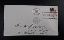 Ens. FRANK M. UPTON, WWI Medal of Honor Recipient USS Stewart Signed FDC  picture