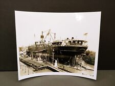 Vintage Steamship GALVESTON B&W Photograph 8x10 On Velox Paper picture
