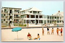 McCurdy Enterprises The Swarthmore Hotel Ocean City MD Postcard UNP Beach Scene picture