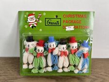 Vintage Grants Christmas Package  Decorations Lot of 6 Japan NOS picture