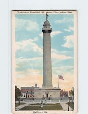 Postcard Washington Monument Mt. Vernon Place Looking East Baltimore Maryland picture
