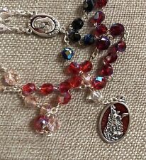 Handmade Italian Glass Rosary Made By Nuns picture