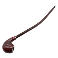 1pcs Long Red Wood Pipe 41cm Lengthened Wooden Filtered Tobacco Pipe Accessories picture