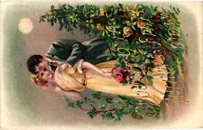 Vintage Postcard- Spooning in Turners Falls picture