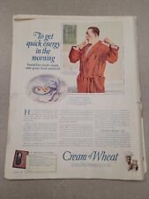 Vintage 1924 Orig Magazine Ad Cream of Wheat Cereal Quick Energy In The Morning picture