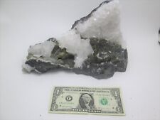 Huge Pyrite With Rose Calcite Crystal Mineral - U.S. Seller picture