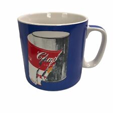 Andy Warhol Signed Blue Mug Campbells Soup Blue Cup Handle Block Art picture