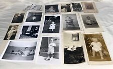 Lot of 17 Vintage & Antique Photographs of Babies Includes 2 RPPC Black & White picture