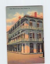 Postcard Lacework Iron Balcony New Orleans Louisiana USA picture
