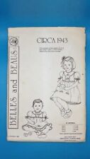 Vintage 1985 ~ BELLES and BEAUS CIRCA 1943 ~ Sewing & Embroidery Pattern Uncut picture